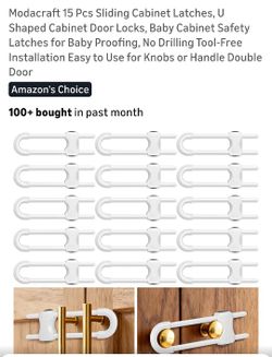 New In Bag. 15 Pack Of Safety Hooks For Your Cabinets. See All Photos. Cash & Pickup Only