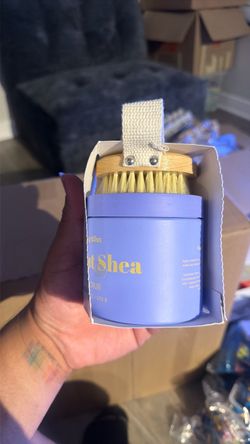 Shea Body Scrub with Brush Set