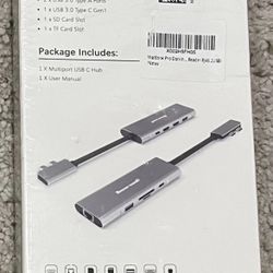 Open Box Hiearcool USB-C Hub MacBook Pro Docking UCN3320