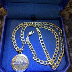 10k 20” Cuban W/Pendant