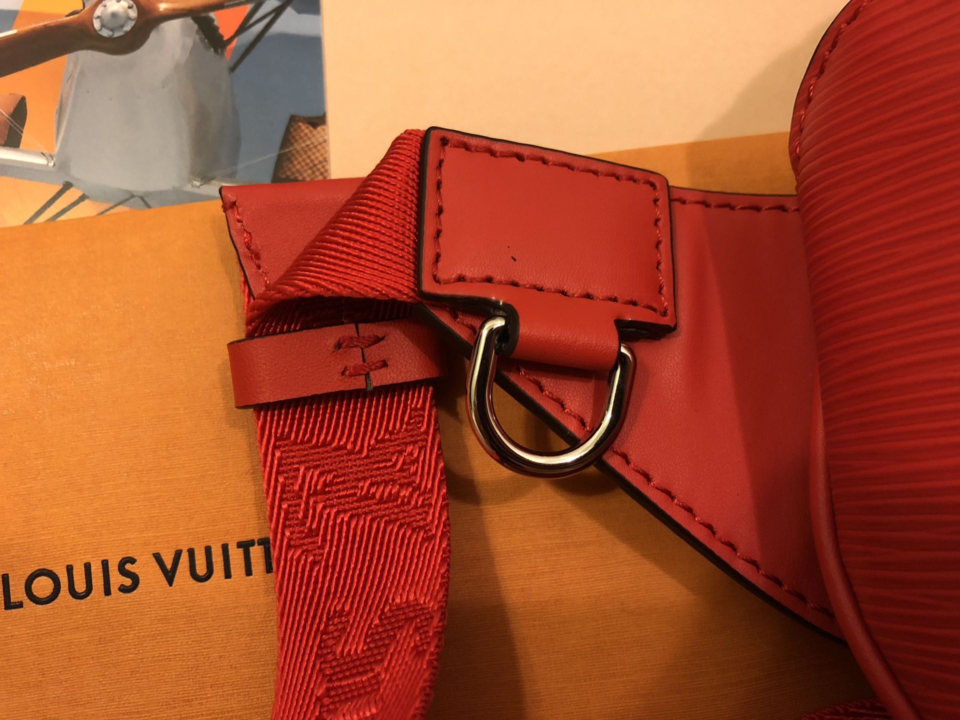 Louis Vuitton Red Supreme Bum Bag at 1stDibs