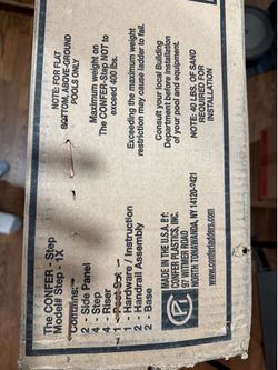 Confer Plastics Step-1X - Pool Steps - BRAND NEW