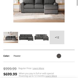Grey Sectional 
