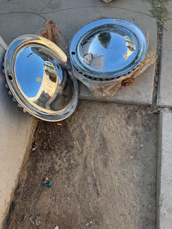 Chromem metal Hubcaps Set of 5