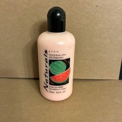 Avon naturals watermelon body lotion