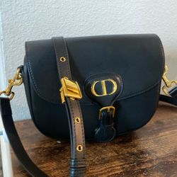 black leather crossbody