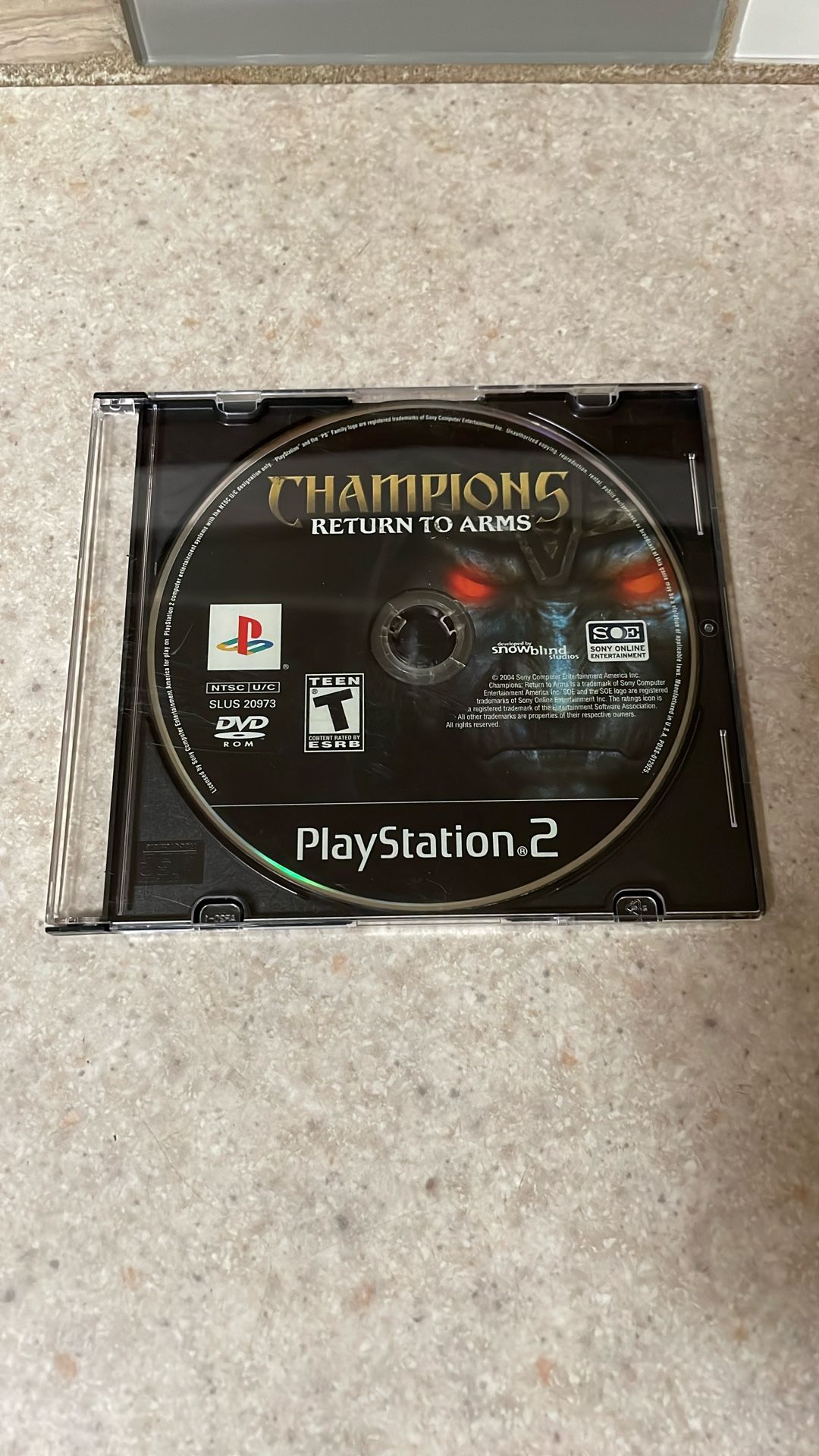 Champions Return To Arms PS2