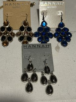 3 Pairs chandelier earrings