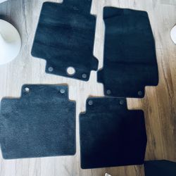 2008-2019 OEM MASERATI GRANTURISMO CARPET FLOOR MATS SET OF FOUR/BLACK/EXCELLENT