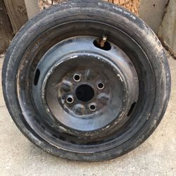 Light Weight Spare Tire Tire Size 115/70/14 Rim 4 Lug 4"1/4 Lug Patten