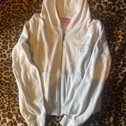 Juicy Couture White Velvet Jacket Medium