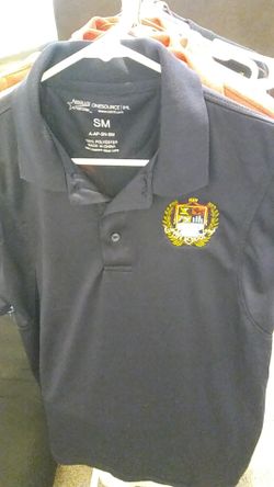 Life school uniform Navy blue jersey polo size adult small medium