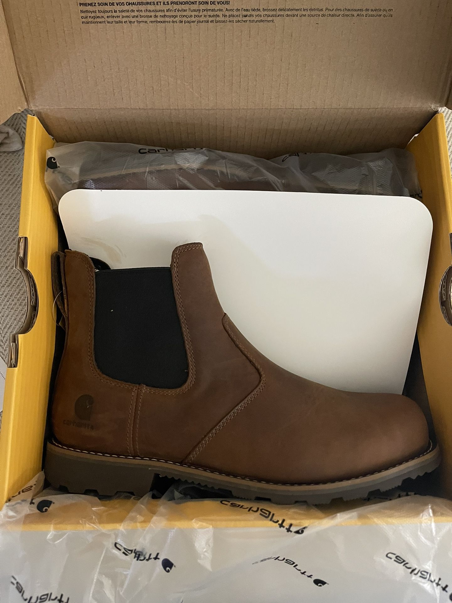Men’s Carhartt Frontier Steel Toe Boot Brown Oil Tan Size 10.5