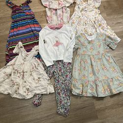 Little girls Spring/Summer Clothes Bundle Size 4T