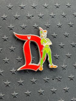 Disney Peter Pan Letter D Enamel Pin