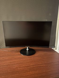 27” Curved monitor With Cables (type C & HDMI)