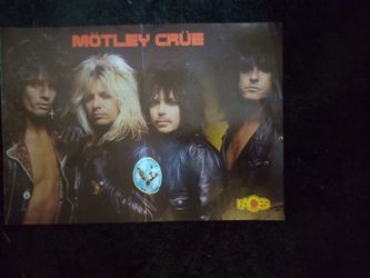 VINTAGE MOTLEY CRUE POSTER 