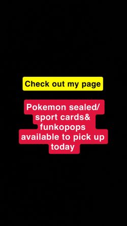 Pokemon / sport cards / funko pops available today