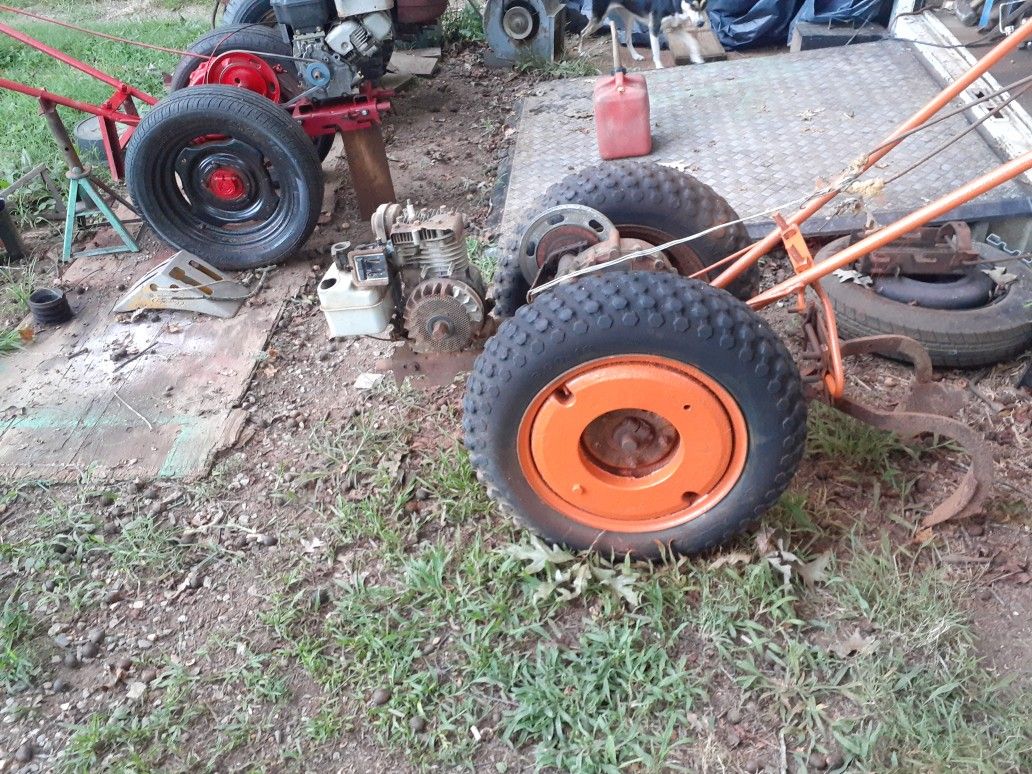 1940s 50s And A 1958 Super 575 David Bradley Twowheel Tractor Two Are
