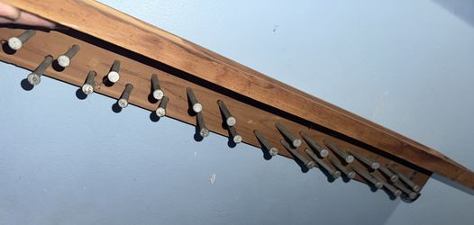 Wooden wall-mounted tie and belt organizer With Shelf