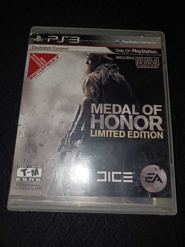 Medal Of Honor Limited Edition For Ps3