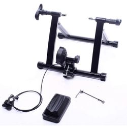 BalanceFrom Bike trainer stand steel bicycle exercise magnetic stand with front wheel riser block - New