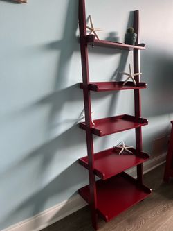 Red ladder shelf