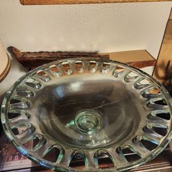 Glass Bowl on pedestal