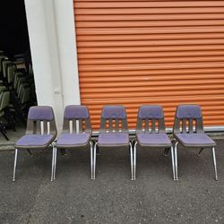Set of 5 Virco School Chairs - $200