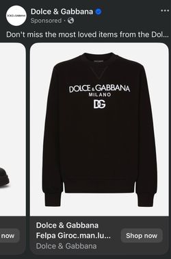 Dolce gabanna sweater black size S