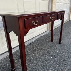 48W*12D*29"H   Cherry Color Solid Wood Console Table