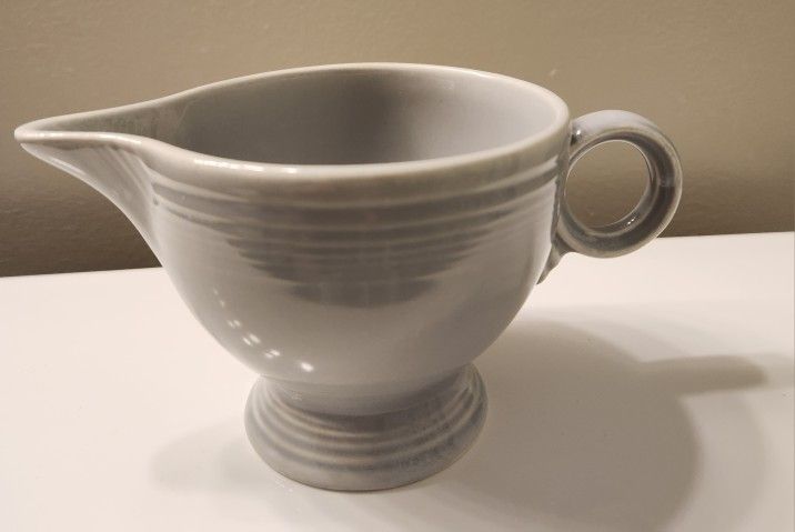 Fiesta Gray (Older) Ring Handle Creamer