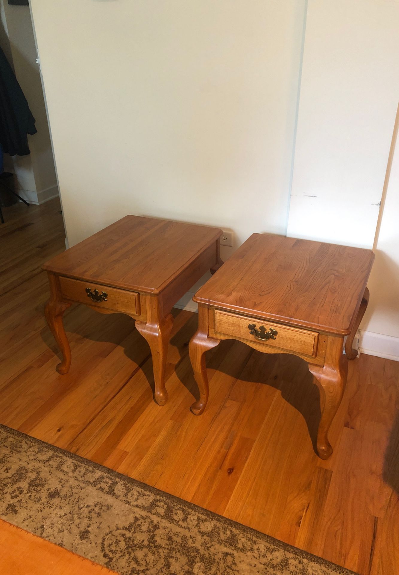 Vintage Wood End Tables
