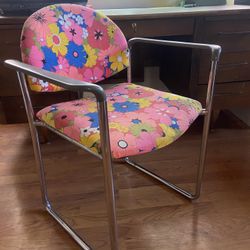 vintage mcm flower chair