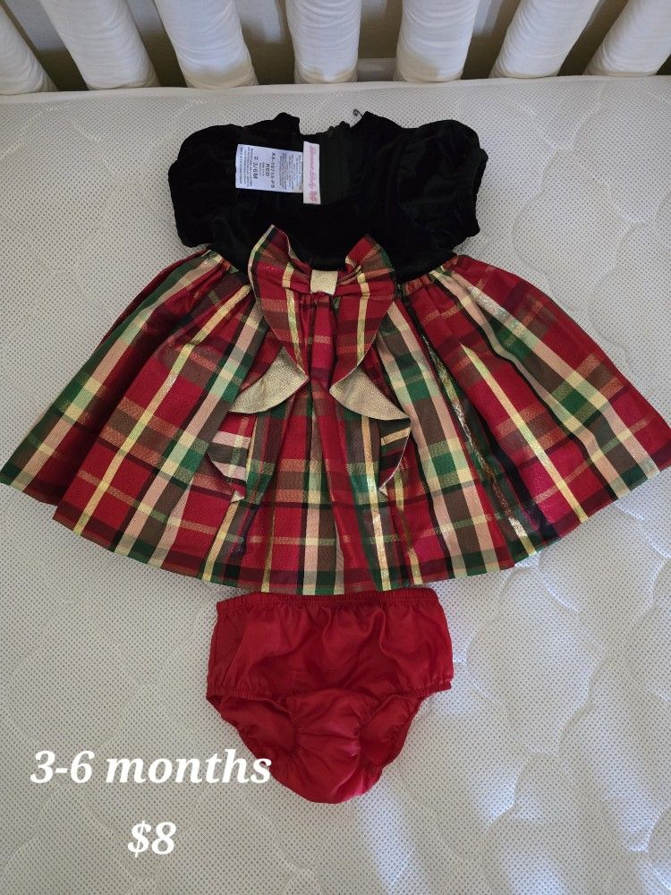 Baby Girl Christmas New Year Holiday Dress
