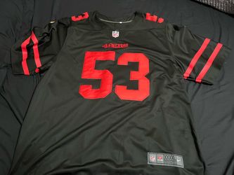49ers Jersey Bowman size 4XL but fits small so it fits  a  3XL