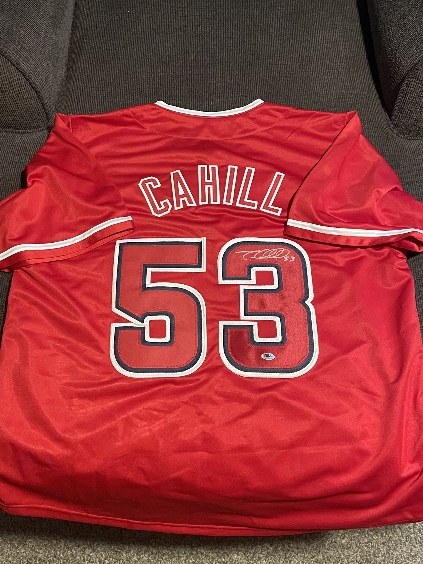 Trevor Cahill Autographed Jersey