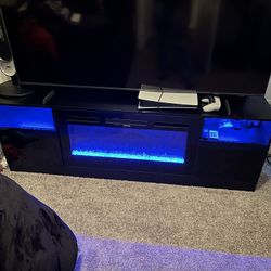 70” Inch Fireplace TV Stand 