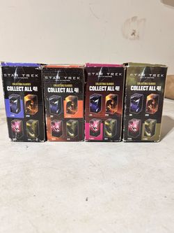 Star Trek Collectible Glasses Complete Set of 4