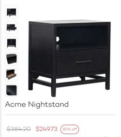 Black Night Stands with USB