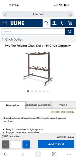 Folding Chairs storage Racks Dolly