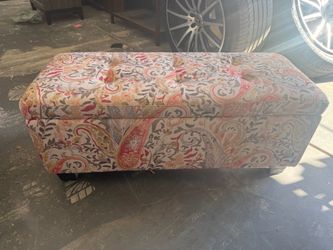 Flower bench with storage