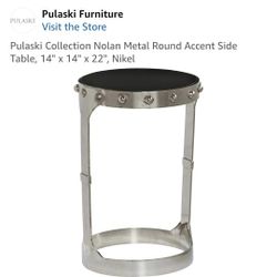 Pulaski Collection Nolan Metal Round Accent Side Table