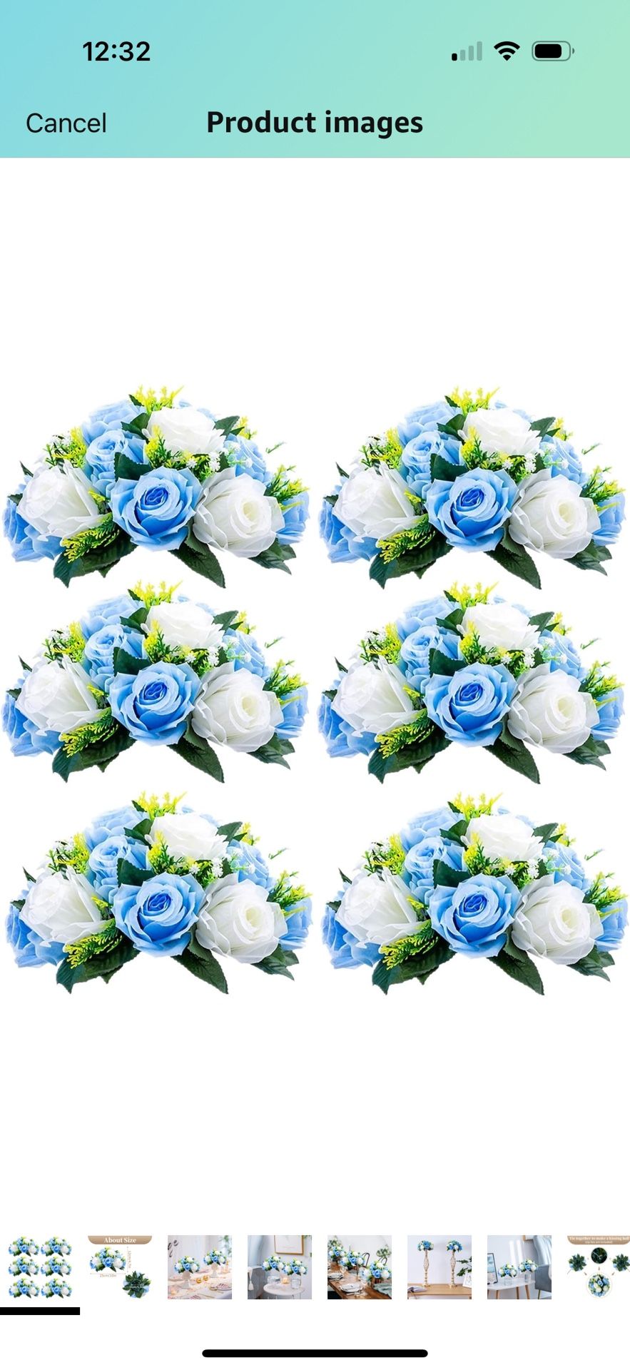 Sziqiqi Artificial Flowers Silk Rose Flowers for Wedding