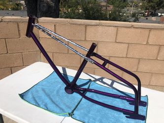 20” custom painted and engraved lowrider bike frame