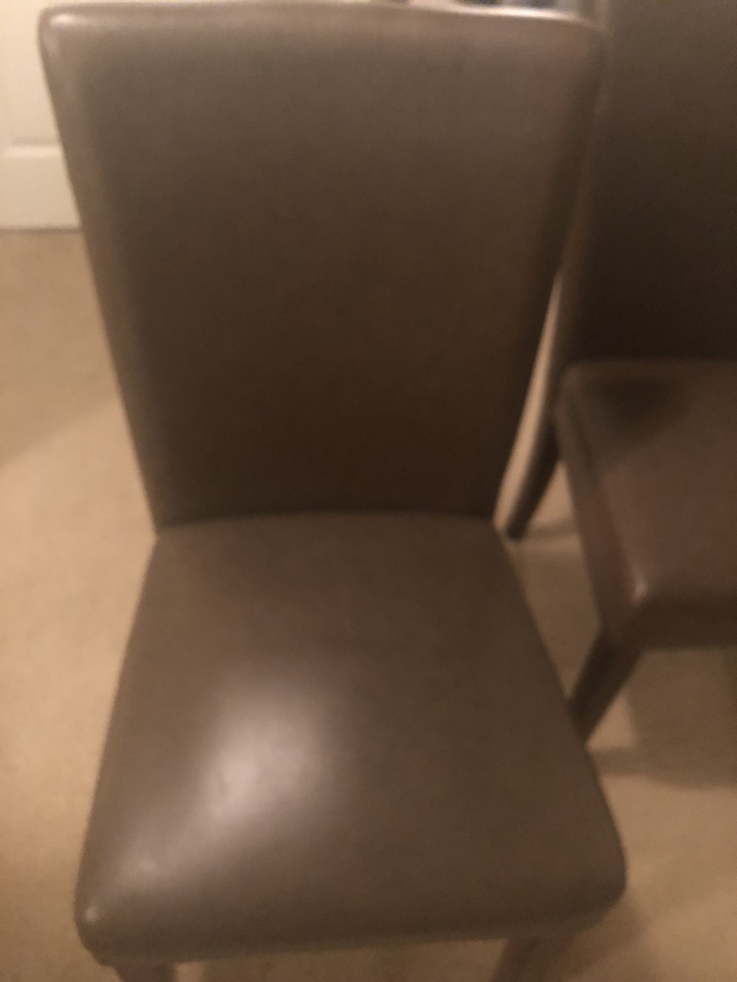 Two Brown Chairs