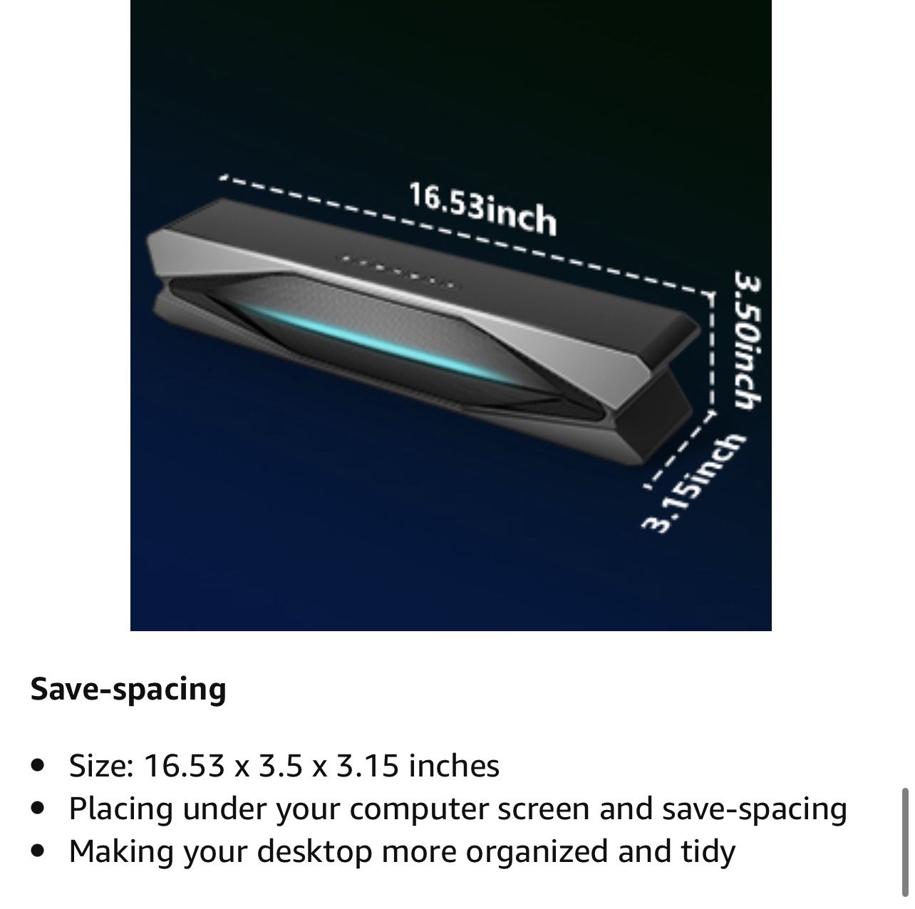 USB Computer Speakers, Wired Computer Soundbar Powered by USB  Computer Speaker Soundbar with Bluetooth: Colourful RGB Sound Bar with Strong bass - Small Portable PC Speakers with Stereo Subwoofer and AUX 