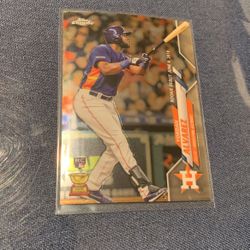 2020 Topps Baseball Chrome Yordan Alvarez Rookie Cup Card 