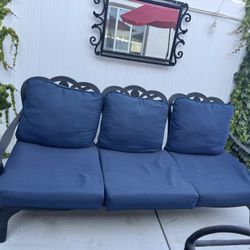Patio Sofa With Cushions
