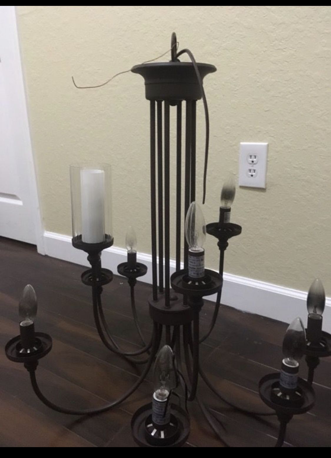 Bronze chandelier light